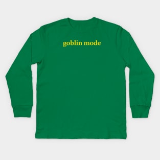 Goblin Mode Kids Long Sleeve T-Shirt